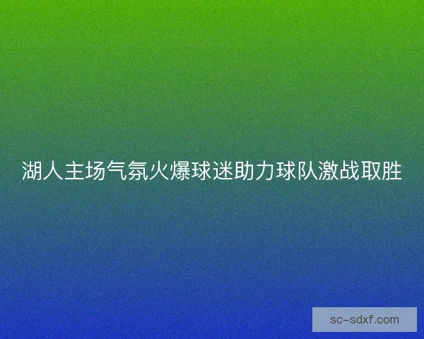 湖人主场气氛火爆球迷助力球队激战取胜